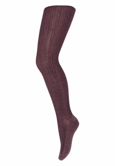 Celosia glitter tights - Dark Purple -   70