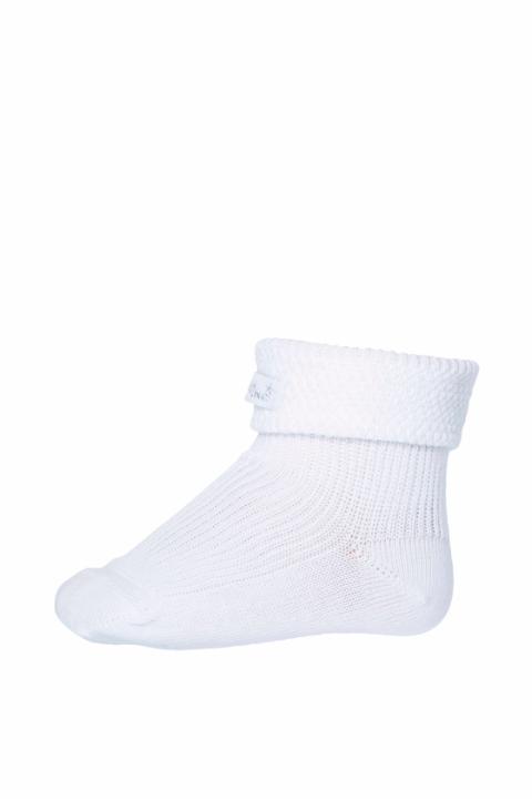 Pique baby socks - White -17/18
