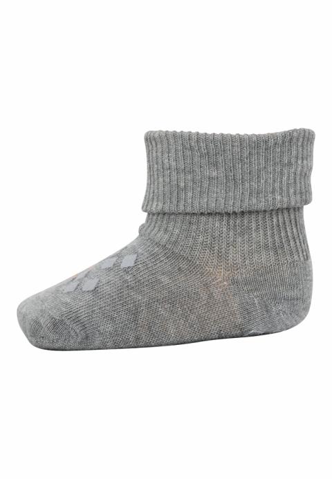 Ori socks with anti-slip - Grey Melange -17/18