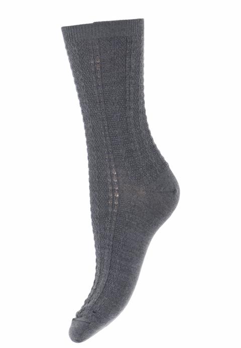 Anna socks - Dark Grey Melange -37/39