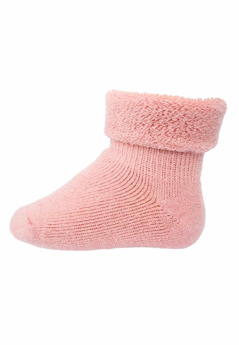 Wool baby socks - Wood Rose -17/18