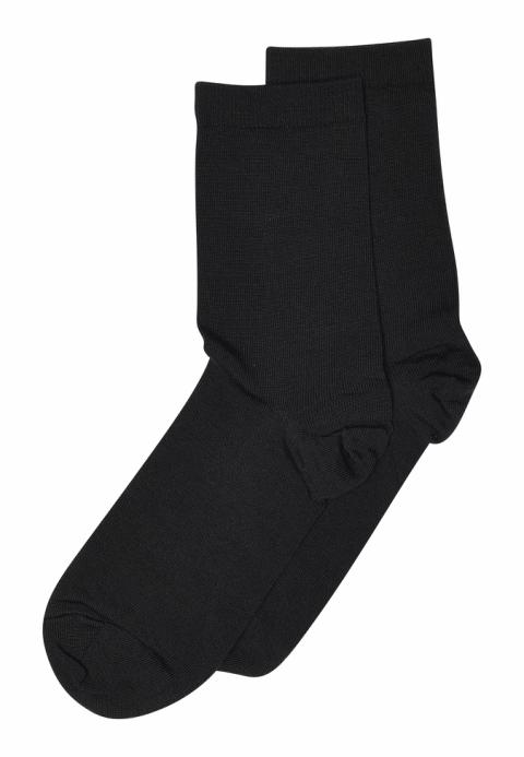 Wool/cotton socks - Black -37/39