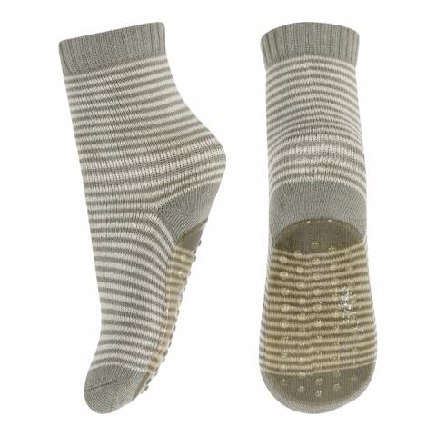Vilde socks with anti-slip - Silver Sage -22/24