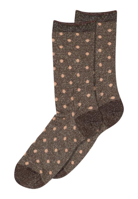 Donna glitter socks - Puce Brown -37/39