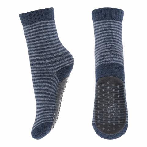 Vide socks with anti-slip - Dark Denim Melange -22/24