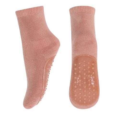 Cotton socks with anti-slip - Rose Dawn -22/24