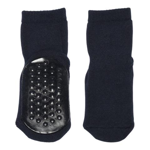 Cotton socks - anti-slip - Navy -19/21
