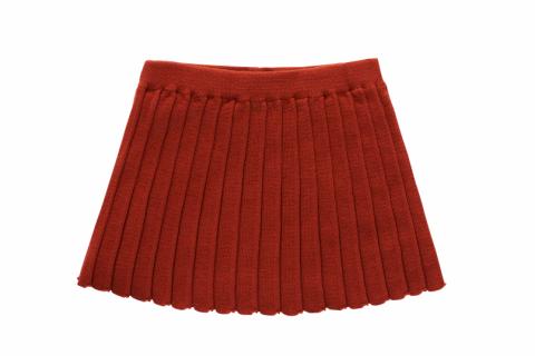 Pleated Skirt - Rustic Clay -   80