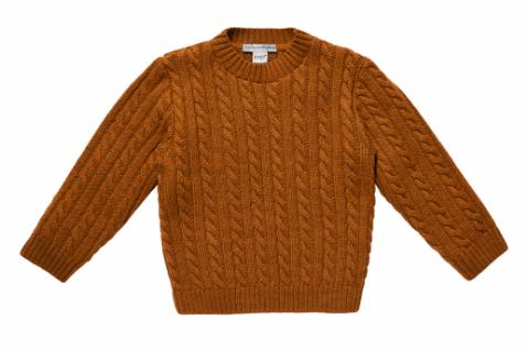 Cable Sweater - Rust -   90