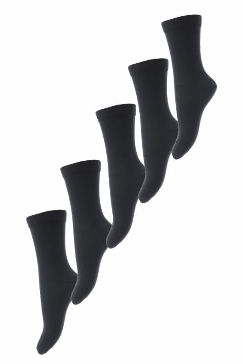  Cotton socks 5-pack - Black -40/42