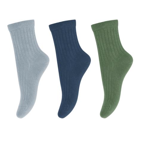Cotton Rib socks -  3-pack
