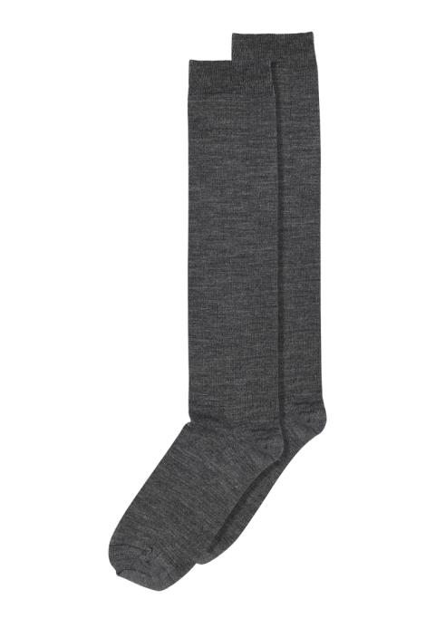Wool/cotton knee socks