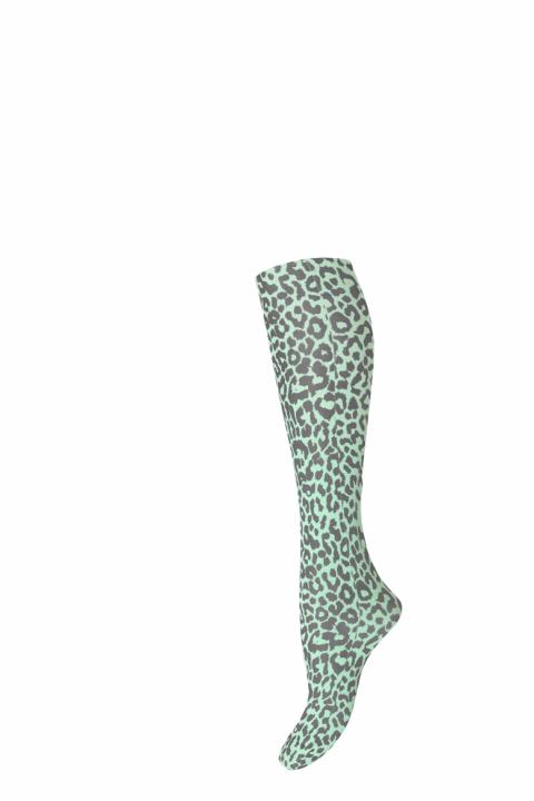 Leopard knee socks - 50 denier - Bay -   OS