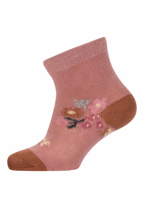 Petite flowers socks - Burlwood -17/19
