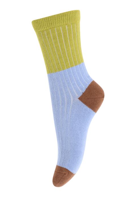 Block colour socks