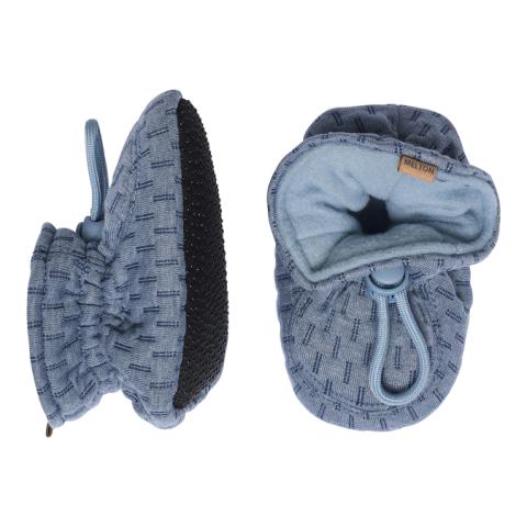 Structure textile slippers - Blue Denim -16/17
