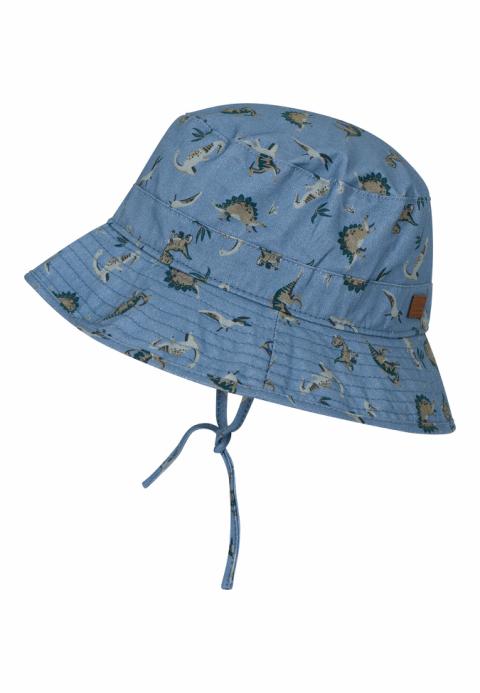 Bucket Hat w/print - Faded Denim -   49
