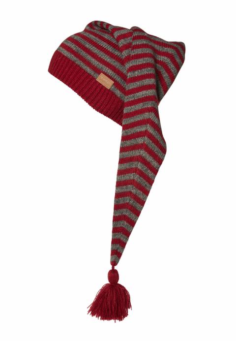 Stripes christmas hat - Dark Red -47/49