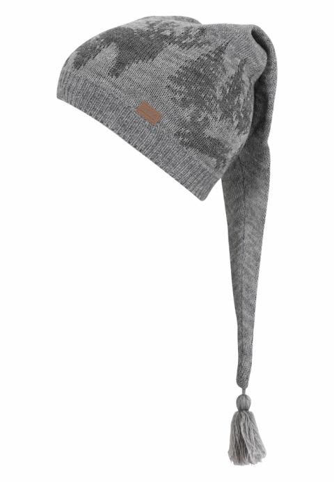 Christmas hat w.forrest-tassel - Light Grey Mel. -47/49