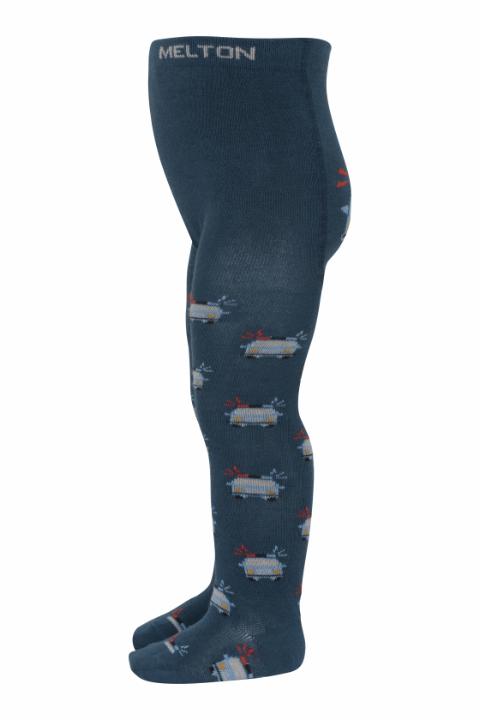 Police car tights - Teal Sapphire - 56/6