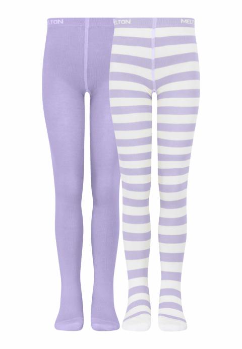 Stripes tights - 2-pack - Cloud Lilac -56/62